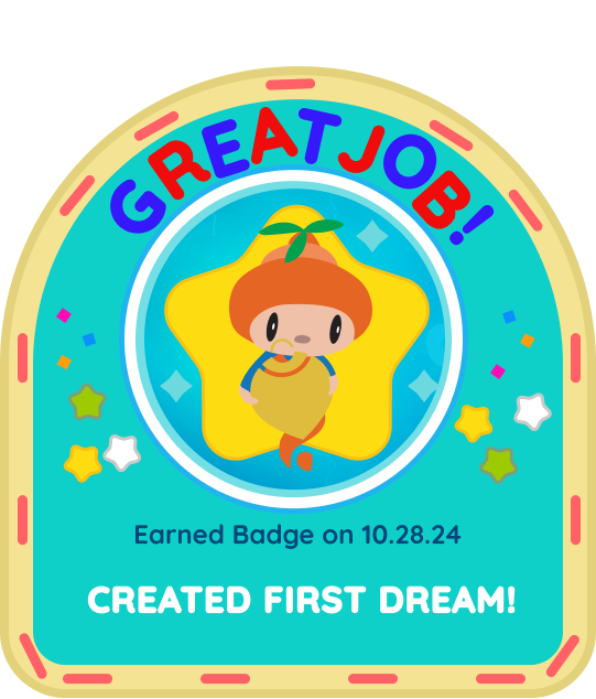 Created first dream badge