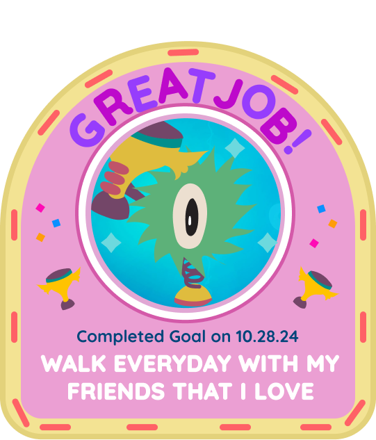 Walk everyday goal badge